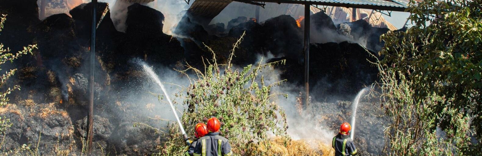 У Хмельницькому районі пожежа знищила 200 тонн кормів