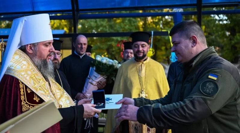 Предстоятель ПЦУ Епіфаній на Хмельниччині помолився із військовими