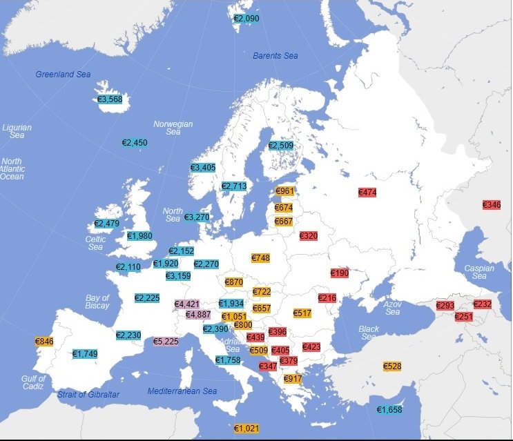 Гірше, ніж Росія і Молдова: став відомий розмір середньої з..., фото-2 Гірше, ніж Росія і Молдова: став відомий розмір середньої зарплати в Україні, фото-2
