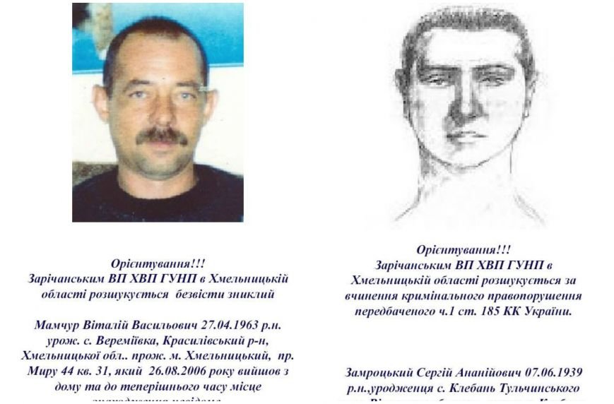 Увага! Розшук! Начальник міської поліції надав фото осіб, які розшукують (Фото) (фото) - фото 1 Увага! Розшук! Начальник міської поліції надав фото осіб, які розшукують (Фото) (фото) - фото 1